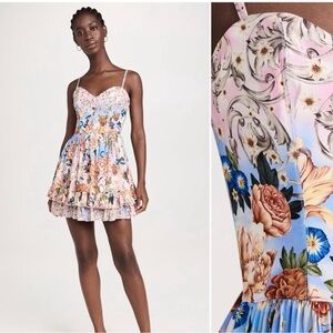 Agua Bendita “Isadora” floral fit and flare dress
